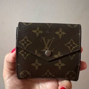 Louis Vuitton Brown and Gold Monogram Card Holder